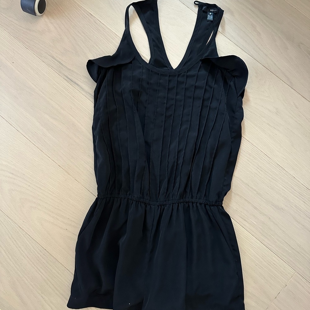 Black Sleeveless Romper